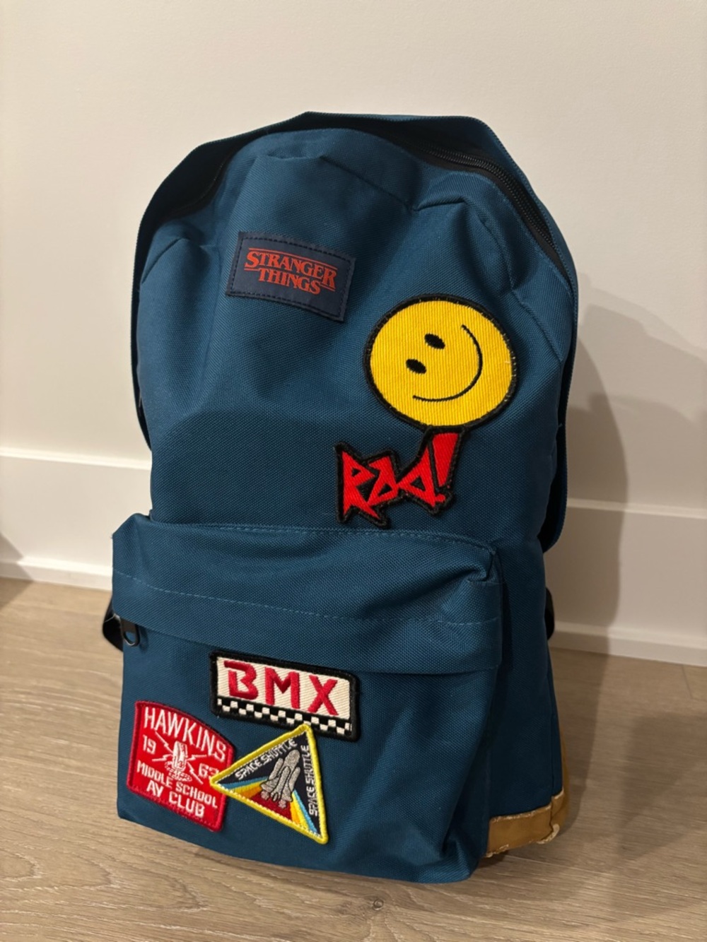 Stranger things Teal Patchwork Backpack